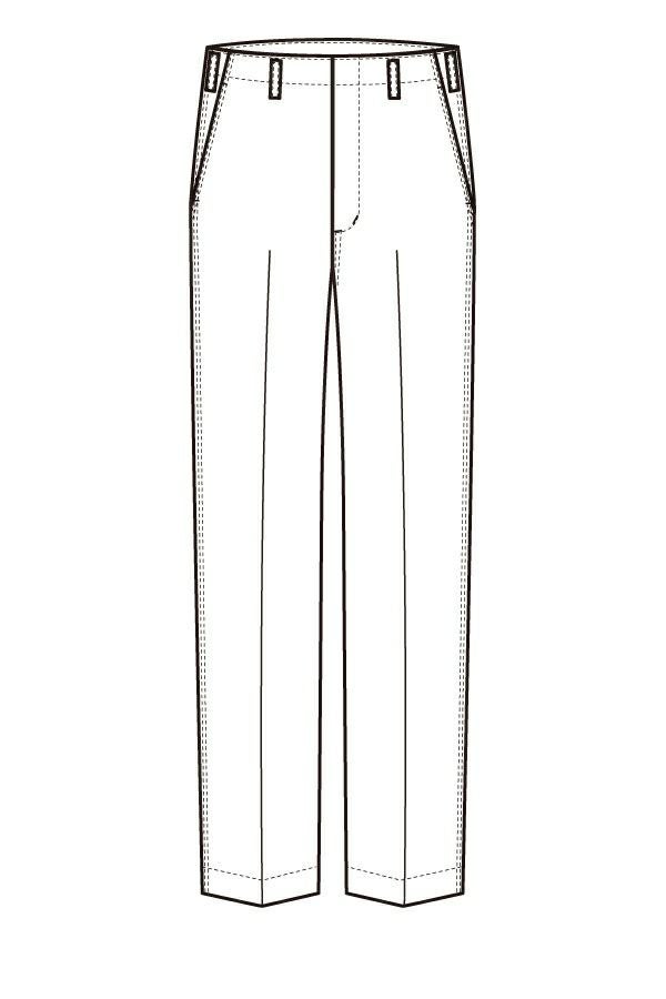 縞ズボン　イラスト　フロント