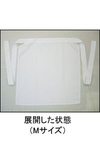 厨房用前掛け　綿100％　置き撮り