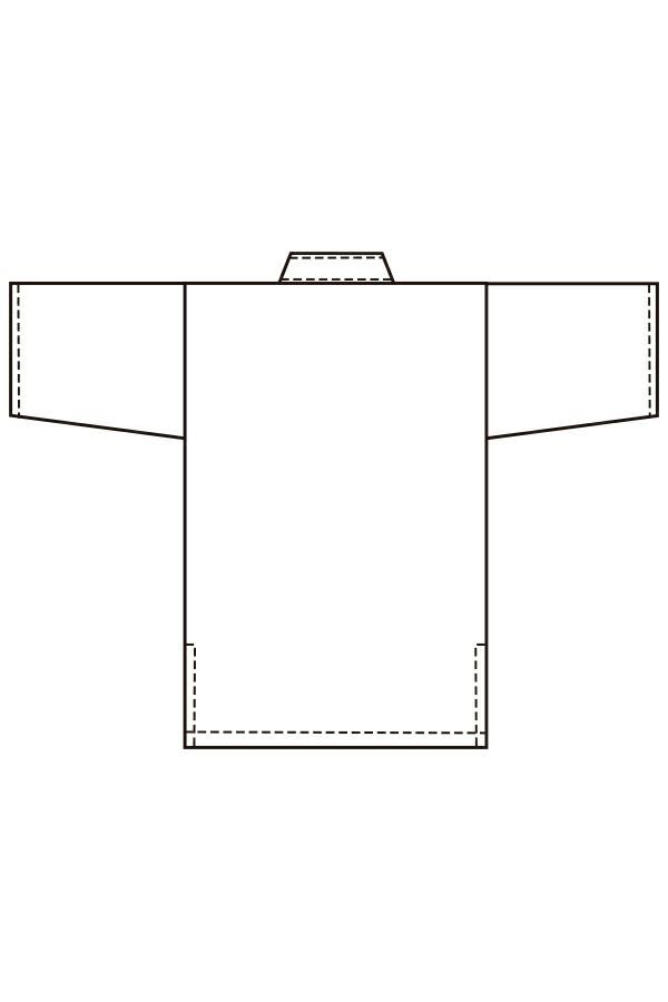 ジンベイ　バックスタイル　線画