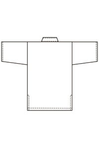ジンベイ　バックスタイル　線画