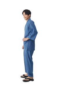 清涼甚平男性モデル　側面