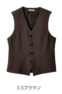 べスト男女兼用　ストレッチ　ブラウン