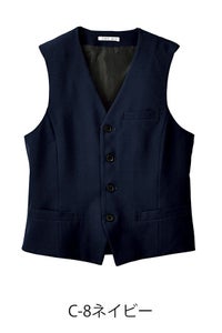 べスト男女兼用　ストレッチ　ネイビー