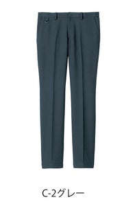 ワンタッチ裾上げパンツ 男女兼用　グレー