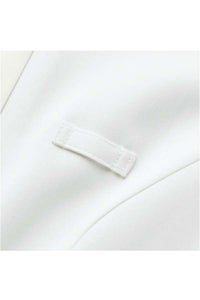 女性ニットワッフルシャツ　名札ループ