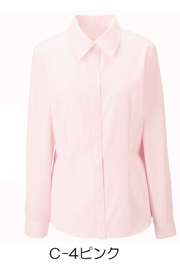 ブラウス長袖　ピンク