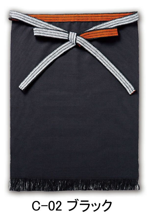 帆前掛け　ブラック