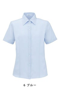 ブラウス半袖 　ブルー