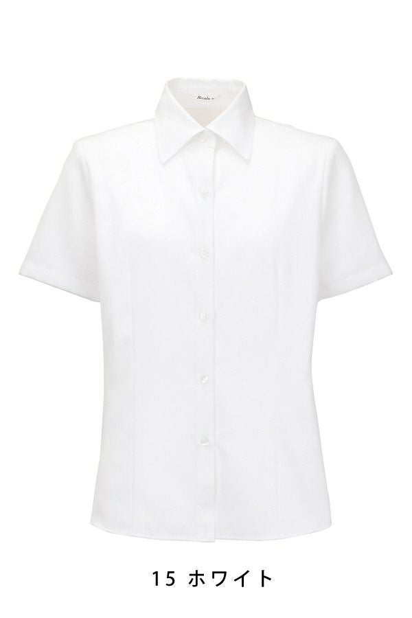 ブラウス半袖　ホワイト