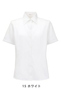 ブラウス半袖　ホワイト