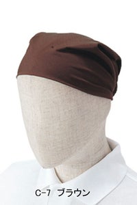 バンダナキャップ　男女兼用　C-7　ブラウン