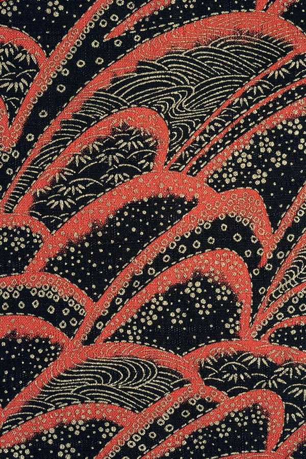 和風前掛け（短）　生地ＵＰ