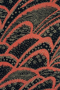 和風前掛け（短）　生地ＵＰ