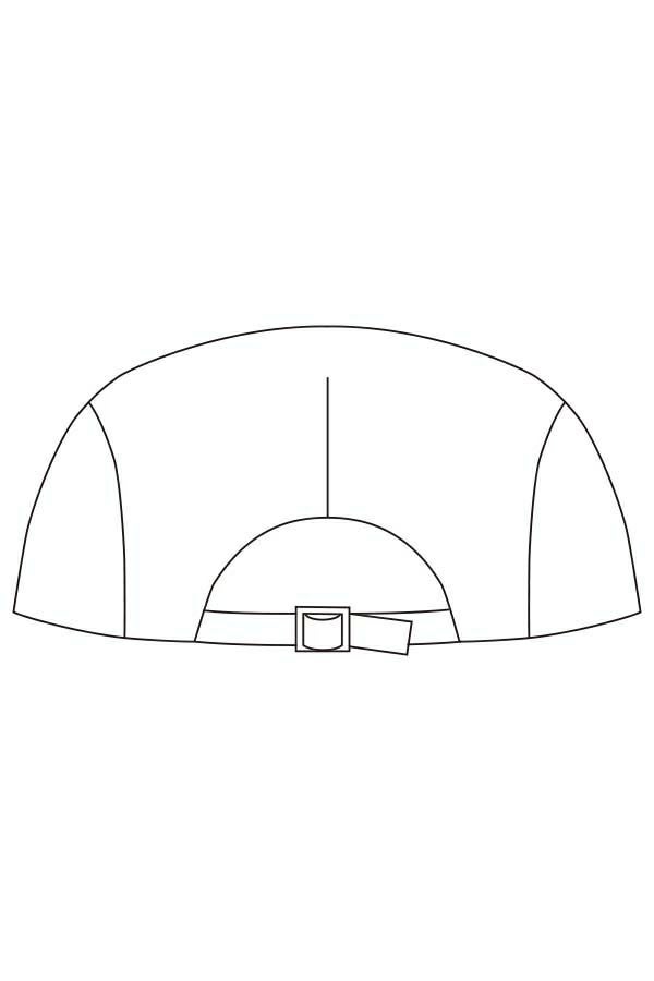 ハンチング帽　バックスタイル