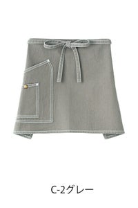 Lee　ショートエプロン　グレー