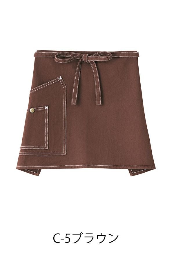 Lee　ショートエプロン　ブラウン