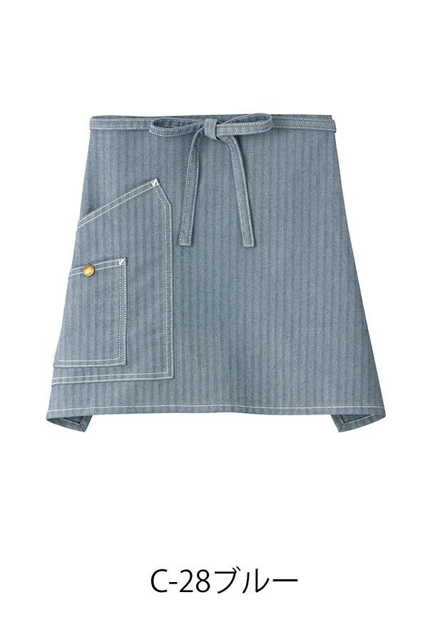 Lee　ショートエプロン　ブルー