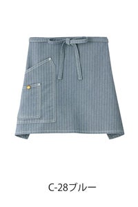 Lee　ショートエプロン　ブルー