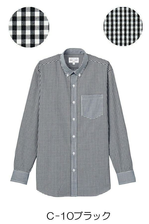 シャツ長袖　男女兼用ブラック