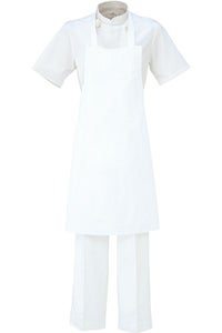 綿１００％胸付エプロン　コックコート