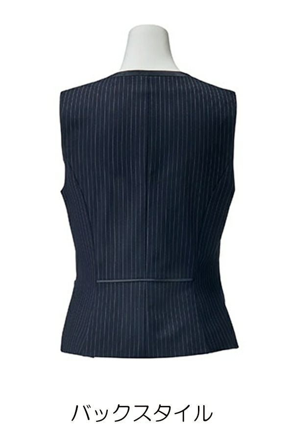 ベスト（ストライプ）　バックスタイル