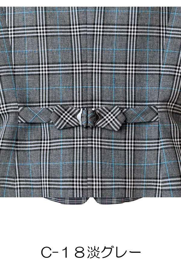 ベスト（チェック）　淡グレー