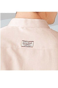 スタンドカラーストライプシャツ　衿