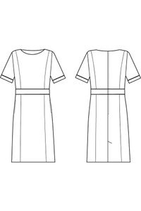 ワンピース半袖　イラスト
