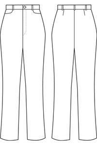 美脚ストレッチパンツ　イラスト