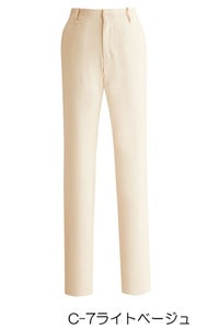 すっきりストレッチパンツ　ベージュ