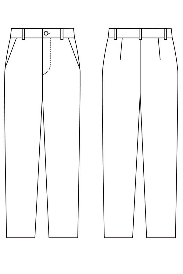 すっきりストレッチパンツ　イラスト