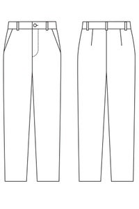 すっきりストレッチパンツ　イラスト