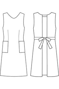 胸当てエプロン　イラスト