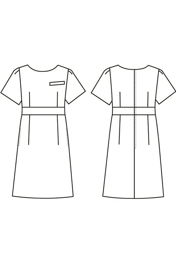 ワンピース半袖　イラスト