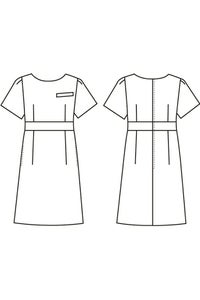ワンピース半袖　イラスト