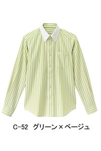 ボタンダウンシャツ（長袖）　グリーン