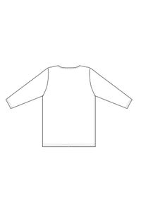 バスクシャツ（七分袖）男女兼用　イラスト
