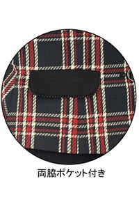 ベスト（タータンチェック）　両脇ポケット付き