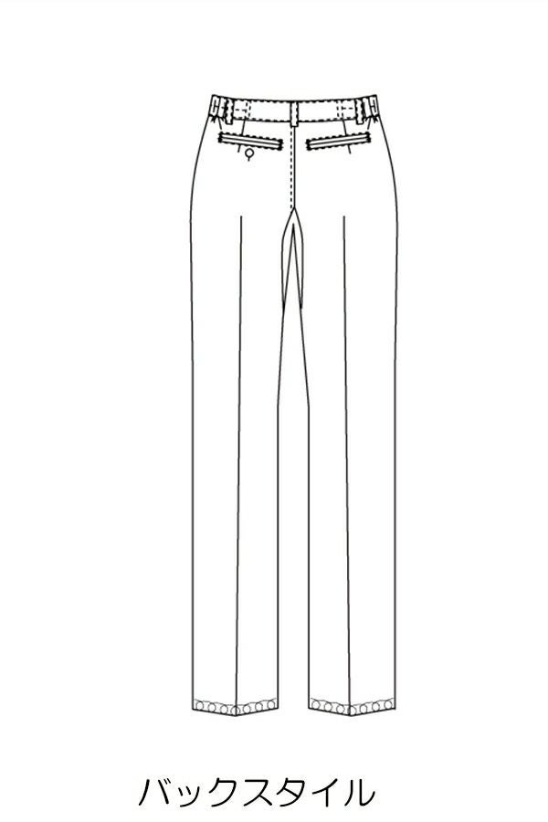 男性パンツ　イラスト　バックスタイル