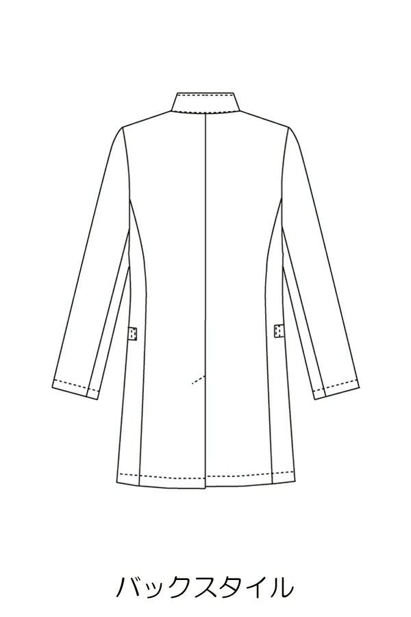 男性ドクターコート長袖　イラスト