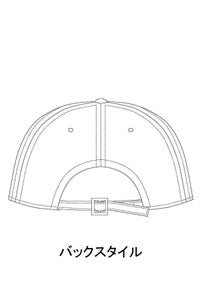 キャップ男女兼用　イラスト　バックスタイル