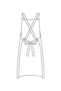 退色防止胸当てエプロン　イラスト