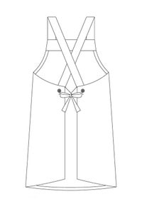 胸当てエプロン（タスキ）　イラスト