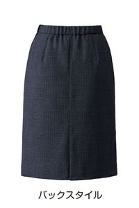 タイトスカート（無地）　バックスタイル