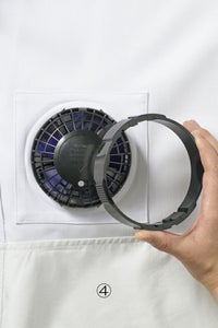 空調服™パワーファンスターターキット　取り付け方
