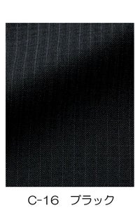 ジャケット長袖（無地）　C-16 ブラック