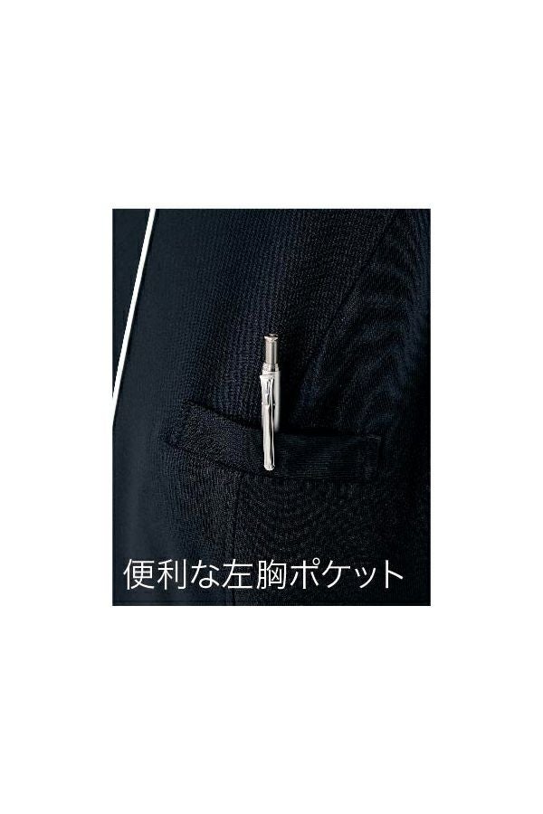 ワンピース半袖　左胸ポケット