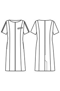 ワンピース半袖　イラスト