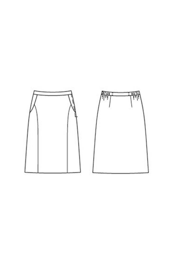セミタイトスカート　イラスト