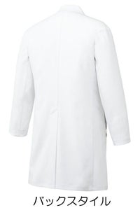 男性ドクターコート長袖　バックスタイル